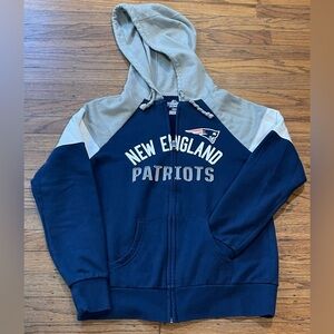 NFL NE Patriots Ladies Zip-up Hoodie